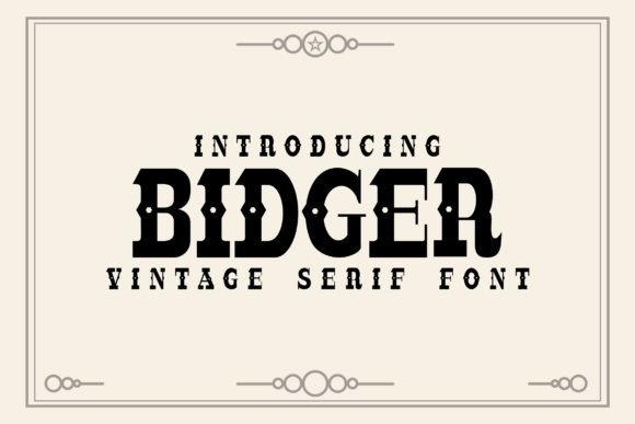 Bidger: A Bold Serif for Editorial Design
