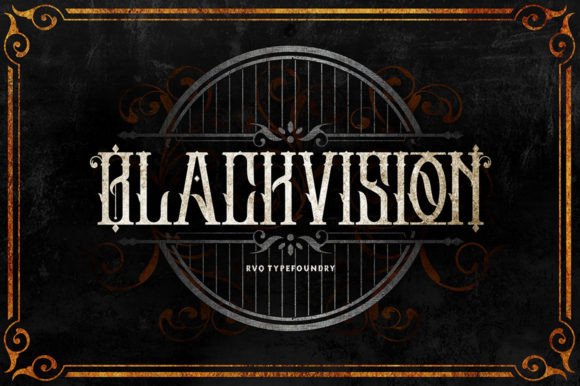 Black Vision Font for Bold Web Design