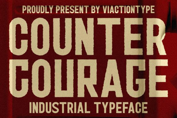 Counter Courage Font for Web Design