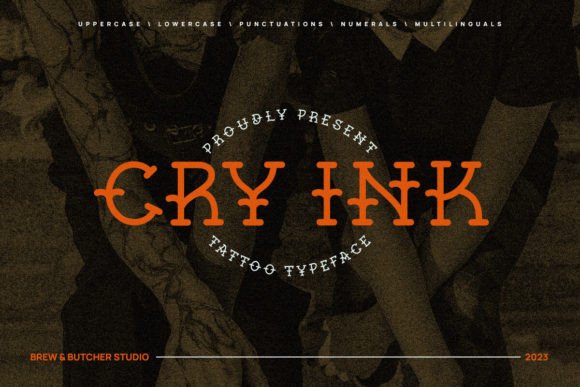 Cry Ink: A Bold Font for Business Branding