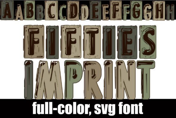 Fifties Imprint Font for Web Design