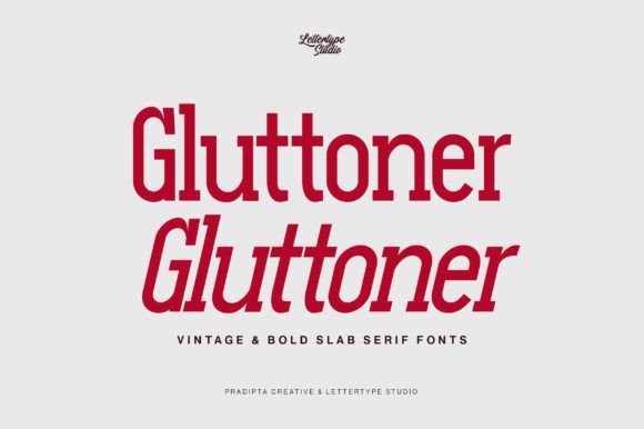 Gluttoner Font: Bold Serif for Editorial Design