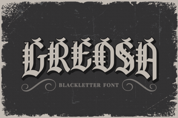 Greosa: A Vintage Blackletter Font for Creative Projects