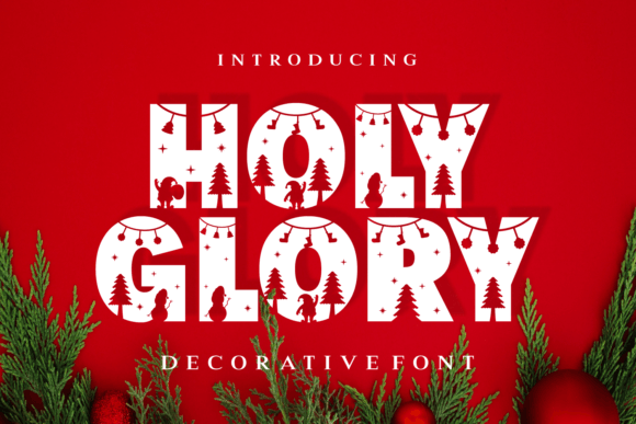 Holy Glory Font: Festive Typography for Web Design
