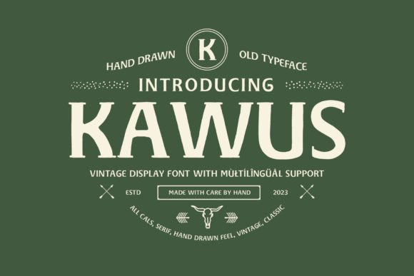 Kawus: A Serif Font for Business Branding