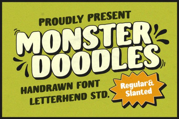 Monster Doodles: A Playful Typeface for Creative Projects
