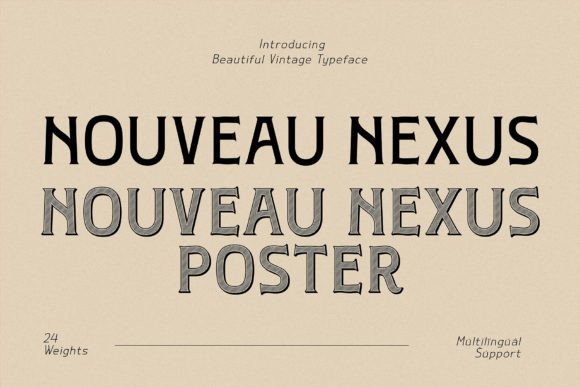 Nouveau Nexus Font for Business