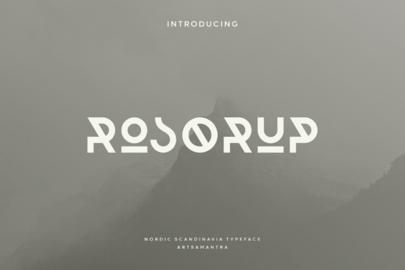 Rosorup: A Tribal Serif Font for Creative Projects