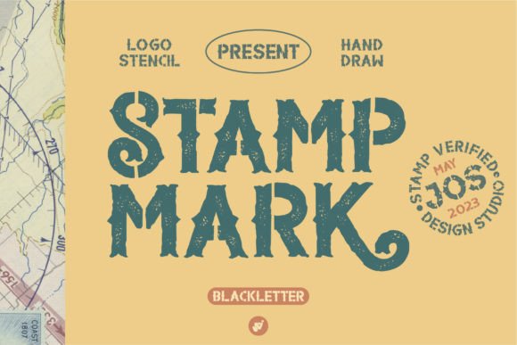 Stamp Mark: A Vintage Font for Bold Branding