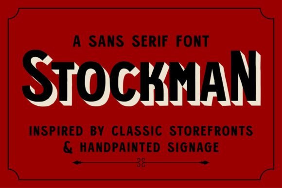 Stockman: A Vintage Font for Modern Design