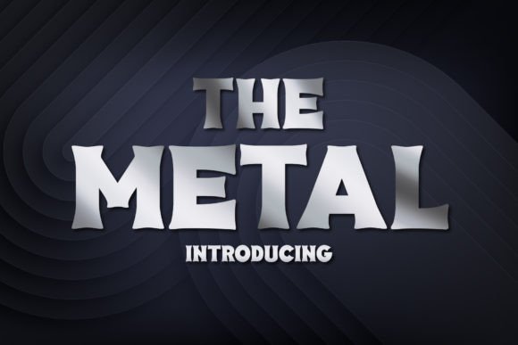 The Metal: A Vintage Slab Serif Font for Handmade Brands