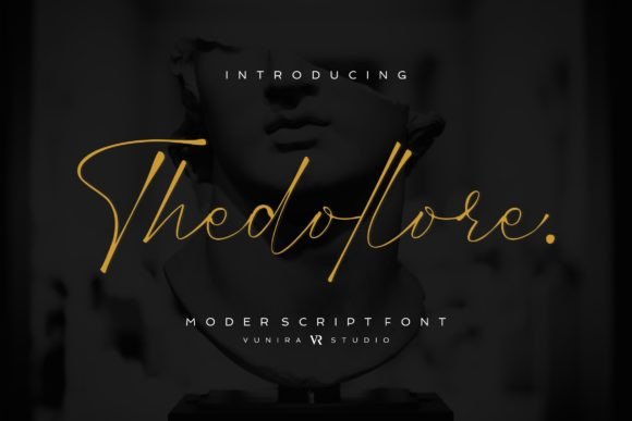 Thedollore: Vintage Script Font