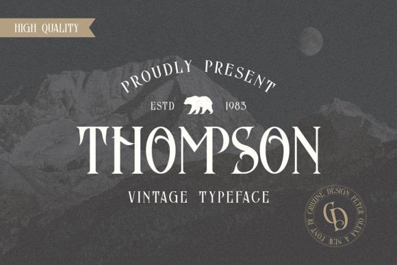 Thompson: A Vintage Serif Font
