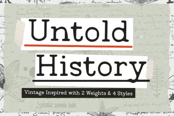 Untold History Font for Business